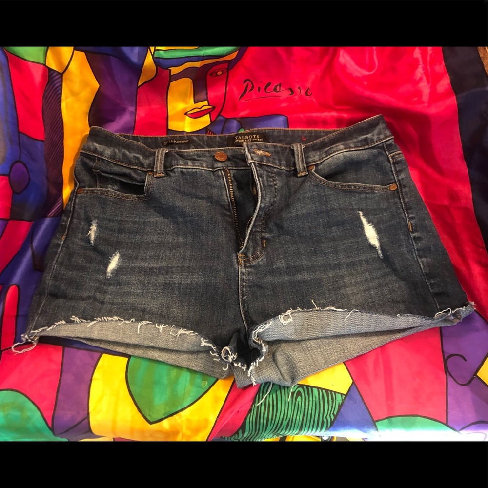 Talbot cheeky cutoff denim shorts